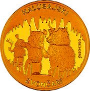 Croatia 100 Euro Halubje Bell Ringers. Colored 2025  BU KM# 174 HALUBAJSKI 2 0 2 5. ZVONČARI coin reverse Croatia 100 Euro Halubje Bell Ringers. Colored 2025  BU KM# 174 HALUBAJSKI 2 0 2 5. ZVONČARI coin reverse