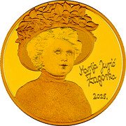 Croatia 100 Euro (Marija Juric Zagorka) MARIJA JURIĆ ZAGORKA 2025. coin reverse Croatia 100 Euro (Marija Juric Zagorka) MARIJA JURIĆ ZAGORKA 2025. coin reverse