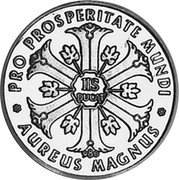 Germany 2-1/2 Ducat (Aureus Magnus Issues. Canada's Centennial) X# M208 PRO PROSPERITATE MUNDI IIS DUCAT AUREUS MAGNUS 980 coin obverse