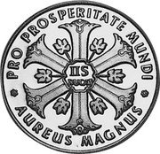 Germany 2-1/2 Ducat (Aureus Magnus Issues. Pope Paul VI) X# M291 PRO PROSPERITATE MUNDI IIS DUCAT AUREUS MAGNUS 980 coin obverse