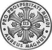 Germany 2-1/2 Ducat (Aureus Magnus Issues. Pope Pius XII) X# M290 PRO PROSPERITATE MUNDI IIS DUCAT AUREUS MAGNUS 980 coin obverse