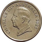 Australia 2 Dollars (Tassie Devil Joey) CHARLES III AUSTRALIA 2025 DT coin obverse Australia 2 Dollars (Tassie Devil Joey) CHARLES III AUSTRALIA 2025 DT coin obverse