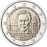 Luxembourg 2 Euro (Grand Duke Henri in Full Profile) 25. TROUNJUBILÄUM VUM GROUSSHERZOG HENRI LUXEMBOURG 2025 MAF coin obverse Luxembourg 2 Euro (Grand Duke Henri in Full Profile) 25. TROUNJUBILÄUM VUM GROUSSHERZOG HENRI LUXEMBOURG 2025 MAF coin obverse