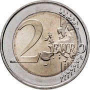 Luxembourg 2 Euro (Schuman Declaration) 2 EURO LL coin reverse Luxembourg 2 Euro (Schuman Declaration) 2 EURO LL coin reverse