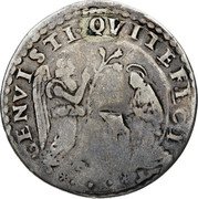 Italy 2 Giulio (Guidobaldo II della Rovere) GENVISTI QVI TE FECIT coin reverse Italy 2 Giulio (Guidobaldo II della Rovere) GENVISTI QVI TE FECIT coin reverse