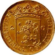 Netherlands 2 Guldens (Piedfort 8 Ducat Weight) KM# Pn13 VIGILATE DEO CONFIDENTES 2 G coin obverse