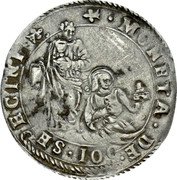 Italy 2 Sedicines (Francis Maria II della Rovere Saints John and Clare) MONETA DA DOI SEDECINE coin reverse Italy 2 Sedicines (Francis Maria II della Rovere Saints John and Clare) MONETA DA DOI SEDECINE coin reverse