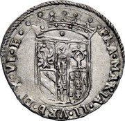 Italy 2 Sedicines (Francis Maria II della Rovere Tree) FRA MARIA II VRB DVX VI E coin obverse Italy 2 Sedicines (Francis Maria II della Rovere Tree) FRA MARIA II VRB DVX VI E coin obverse