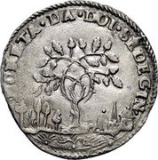 Italy 2 Sedicines (Francis Maria II della Rovere Tree) MONETA DA DOI SEDECIN coin reverse Italy 2 Sedicines (Francis Maria II della Rovere Tree) MONETA DA DOI SEDECIN coin reverse