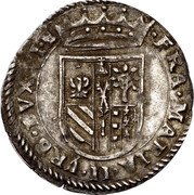 Italy 2 Sedicines (Francis Maria II della Rovere Two Saints. Pesaro) FRA MARIA II VRB DVX VI E coin obverse Italy 2 Sedicines (Francis Maria II della Rovere Two Saints. Pesaro) FRA MARIA II VRB DVX VI E coin obverse