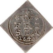 Netherlands 2 Stuivers (Klippe. Piedfort Quadrupel Weight) W FRI SIA 1646 coin obverse Netherlands 2 Stuivers (Klippe. Piedfort Quadrupel Weight) W FRI SIA 1646 coin obverse