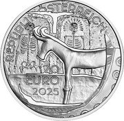 Austria 20 Euro (Beliefs and Rituals) REPUBLIK ÖSTERREICH 20 EURO 2025 coin obverse Austria 20 Euro (Beliefs and Rituals) REPUBLIK ÖSTERREICH 20 EURO 2025 coin obverse