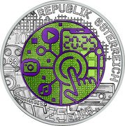 Austria 25 Euro (Digitalisation) REPUBLIK ÖSTERREICH 20 : 25 10 11 25 EURO coin obverse Austria 25 Euro (Digitalisation) REPUBLIK ÖSTERREICH 20 : 25 10 11 25 EURO coin obverse