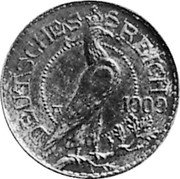 Germany 25 Pfennig (Karl Goetz Issues. Pattern) X# 10 DEUTSCHES REICH 1909 coin obverse