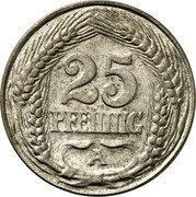 Germany 25 Pfennig Pattern 1909 A KM# Pn177 25 PFENNIG A coin reverse