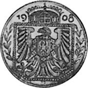 Germany 25 Pfennig (Pattern) KM# Pn133 19 08 coin reverse