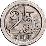 Germany 25 Pfennig (Wilhelm II Pattern) KM# Pn102 25 KLEINE coin reverse
