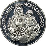 Germany 3 Ducat (Argenteus Issues. Holy Mother Mary with Child) X# M85 SANCTA MARIA MONACHII 1960 coin reverse Germany 3 Ducat (Argenteus Issues. Holy Mother Mary with Child) X# M85 SANCTA MARIA MONACHII 1960 coin reverse