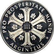 Germany 3 Ducat (Argenteus Issues. Pope Pius XII) X# M39 III PRO PROSPERITATE MUNDI 1000 ARGENTEUS coin obverse Germany 3 Ducat (Argenteus Issues. Pope Pius XII) X# M39 III PRO PROSPERITATE MUNDI 1000 ARGENTEUS coin obverse