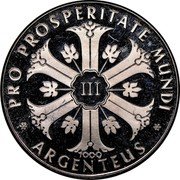 Germany 3 Ducat (Medallic Coinage. Argenteus Issues) X# M99 III PRO PROSPERITATE MUNDI 1000 ARGENTEUS coin obverse Germany 3 Ducat (Medallic Coinage. Argenteus Issues) X# M99 III PRO PROSPERITATE MUNDI 1000 ARGENTEUS coin obverse
