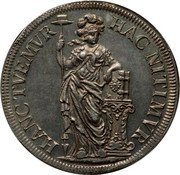 Netherlands 3 Gulden (Piedfort of Double Weight) KM# P25 HAC NITIMVR HANC TVEMVR coin reverse Netherlands 3 Gulden (Piedfort of Double Weight) KM# P25 HAC NITIMVR HANC TVEMVR coin reverse
