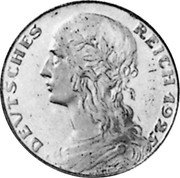 Germany 3 Mark (Karl Goetz Issues. Germania) X# 39 DEUTSCHES REICH 1925 coin obverse