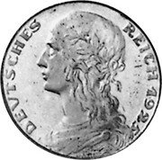 Germany 3 Mark (Karl Goetz Issues. Germania) X# 37 DEUTSCHES REICH 1925 coin obverse