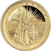 UK 30 Pounds (Britannia Issue) BRITANNIA BMJ 1/3 OZ 999.9 FINE GOLD coin reverse UK 30 Pounds (Britannia Issue) BRITANNIA BMJ 1/3 OZ 999.9 FINE GOLD coin reverse