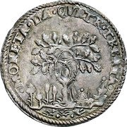 Italy 30 Quattrinos (Francis Maria II della Rovere Tree Coin) MONETA DA QVATR TRENTA coin reverse Italy 30 Quattrinos (Francis Maria II della Rovere Tree Coin) MONETA DA QVATR TRENTA coin reverse