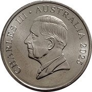 Australia 5 Cents (Tawny Frogmouth Chick) CHARLES III AUSTRALIA 2025 DT coin obverse Australia 5 Cents (Tawny Frogmouth Chick) CHARLES III AUSTRALIA 2025 DT coin obverse