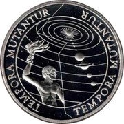 Samoa 5 Dollars (Kiribati-Samoa. Tempora Mutantur) TEMPORA MUTANTUR coin reverse