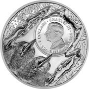 Cook Islands 5 Dollars (Tiger) 5 DOLLARS CHARLES III 2025 DT COOK ISLANDS coin obverse Cook Islands 5 Dollars (Tiger) 5 DOLLARS CHARLES III 2025 DT COOK ISLANDS coin obverse