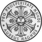 Germany 5 Ducat (Aureus Magnus Issues. 800th Anniversary Coronation of Henry II of Austria) X# M13 V DUCAT PRO PROSPERITATE MUNDI AUREUS MAGNUS 980 coin obverse