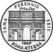 Germany 5 Ducat (Aureus Magnus Issues. Archways) X# M5 FAMA PERENIS ERIT - ROMA AETERNA coin reverse