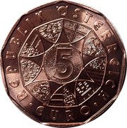 Austria 5 Euro (Narcissus) REPUBLIK ÖSTERREICH 5 EURO coin obverse Austria 5 Euro (Narcissus) REPUBLIK ÖSTERREICH 5 EURO coin obverse