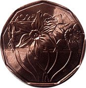 Austria 5 Euro (Narcissus) 2025 coin reverse Austria 5 Euro (Narcissus) 2025 coin reverse