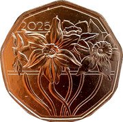 Austria 5 Euros (Narcissus) 2025 coin reverse Austria 5 Euros (Narcissus) 2025 coin reverse