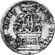 Germany 5 Kreuzer (Johann Philipp) KM# 306 EINE FEINE MARK SILBER 240 G M coin obverse