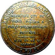 France 5 Sols (Monneron Freres. 2nd Type) REVOLUTION FRANÇAISE MEDAILLE QUI SE VEND 5-SOLS A PARIS CHEZ MONNERON PATENTÉ L'AN IV DE LA LIBERTÉ 1792 coin reverse France 5 Sols (Monneron Freres. 2nd Type) REVOLUTION FRANÇAISE MEDAILLE QUI SE VEND 5-SOLS A PARIS CHEZ MONNERON PATENTÉ L'AN IV DE LA LIBERTÉ 1792 coin reverse
