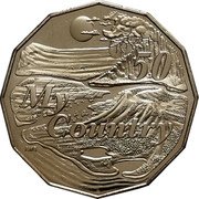 Australia 50 Cents (Dorothy MacKellar. My Country) 50 MY COUNTRY AWB coin reverse Australia 50 Cents (Dorothy MacKellar. My Country) 50 MY COUNTRY AWB coin reverse