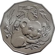 Australia 50 Cents (Koala Joey) 50 coin reverse Australia 50 Cents (Koala Joey) 50 coin reverse