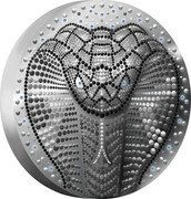 Niue 50 Dollars (Year of the Snake. Swarovski Crystals)  coin reverse Niue 50 Dollars (Year of the Snake. Swarovski Crystals)  coin reverse