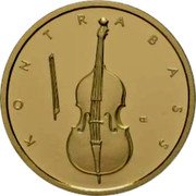 Germany 50 Euro (Kontrabass) KM# 375 KONTRABASS OE coin reverse