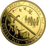 Samoa 500 Tala (War. Peace) KM# 136a WAR PEACE GUERRA PAZ GUERRE PAIX ВОЙНА МNР coin reverse Samoa 500 Tala (War. Peace) KM# 136a WAR PEACE GUERRA PAZ GUERRE PAIX ВОЙНА МNР coin reverse