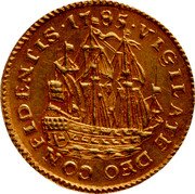 Netherlands 6 Stuivers (Scheepjesschelling) KM# 77b VIGILATE DEO CONFIDENTIS 1785 coin reverse Netherlands 6 Stuivers (Scheepjesschelling) KM# 77b VIGILATE DEO CONFIDENTIS 1785 coin reverse
