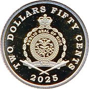 Niue Two Dollars Fifty Cents (550th Anniversary of the Birth of Michelangelo) TWO DOLLARS FIFTY CENTS PUBLIC SEAL OF NIUE ATUA NIUE TUKULAGI 2025 coin obverse Niue Two Dollars Fifty Cents (550th Anniversary of the Birth of Michelangelo) TWO DOLLARS FIFTY CENTS PUBLIC SEAL OF NIUE ATUA NIUE TUKULAGI 2025 coin obverse