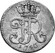 Germany 1/48 Thaler (1/2 Groschen) 1746 GK KM# 228 Kingdom / Regular Coinage coin obverse Germany 1/48 Thaler (1/2 Groschen) 1746 GK KM# 228 Kingdom / Regular Coinage coin obverse