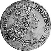 Germany 2/3 Thaler (Gulden) 1707 CS KM# 61 Kingdom / Regular Coinage coin obverse Germany 2/3 Thaler (Gulden) 1707 CS KM# 61 Kingdom / Regular Coinage coin obverse
