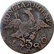Germany 3 Gröscher (Düttchen) 1780 A KM# 337 Kingdom / Regular Coinage coin reverse