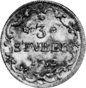 Germany 3 Stüber 1752 KM# 36 Wied-Neuwied / Countship / Regular Coinage coin reverse
